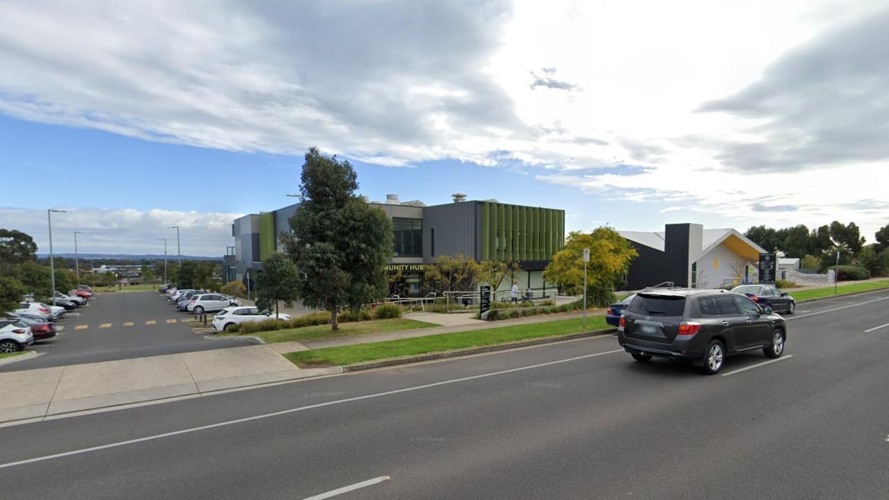 Victoria Police understand the vehicle was leaving the Leopold Community Hub near the intersection of Kensington Rd and Dunsford Drive about 8.40am when it collided with the child. Picture: Google.