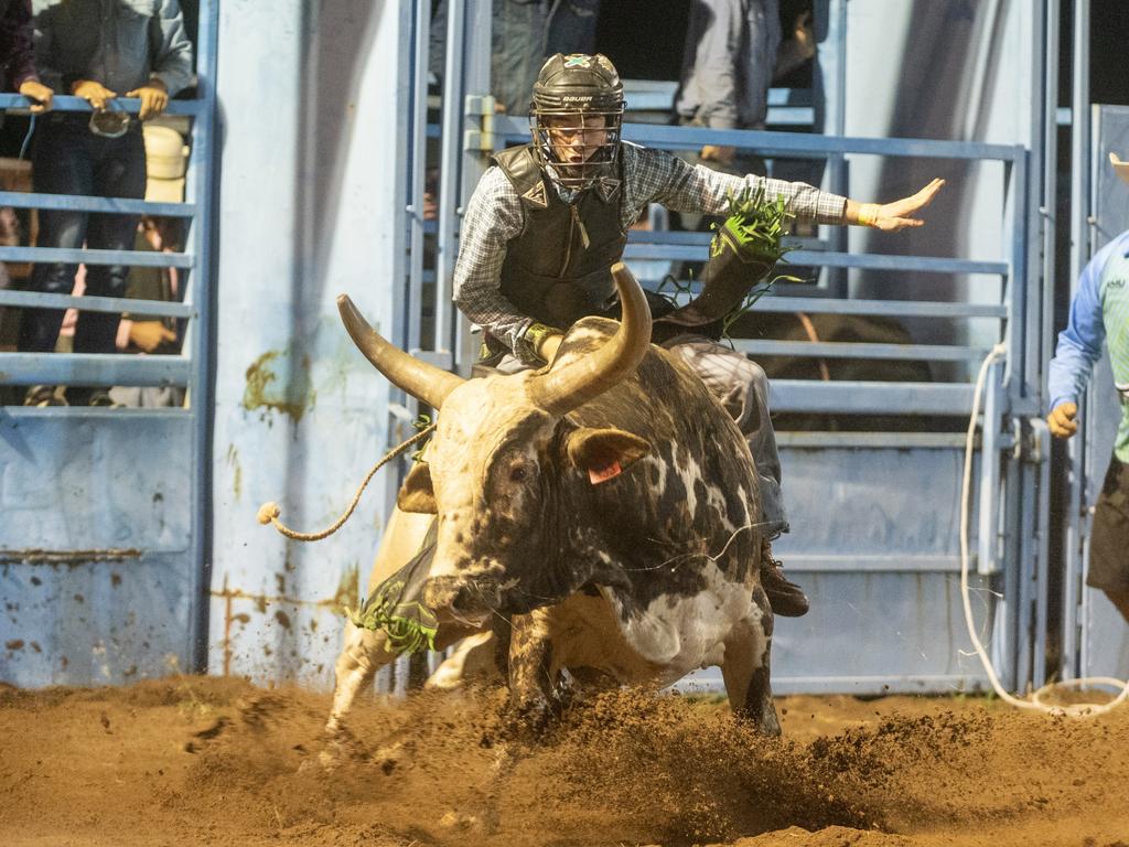 Justin Ross at Gargett Rodeo Saturday 3 June 2023 Picture: Michaela Harlow
