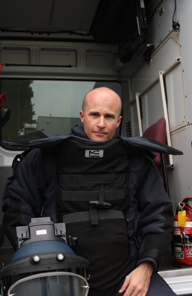 Acting Senior Sergeant Mick Gardiner risks his life on the job regularly.