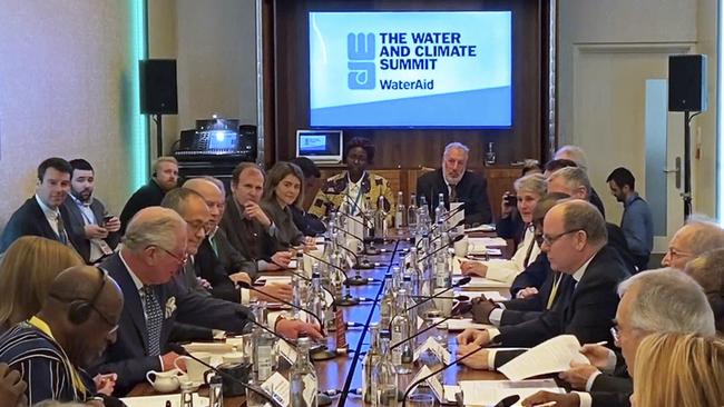 Prince Charles (left) and Prince Albert of Monaco (right) are seen at the WaterAid charity's Water and Climate event in London on March 10. Picture: PA