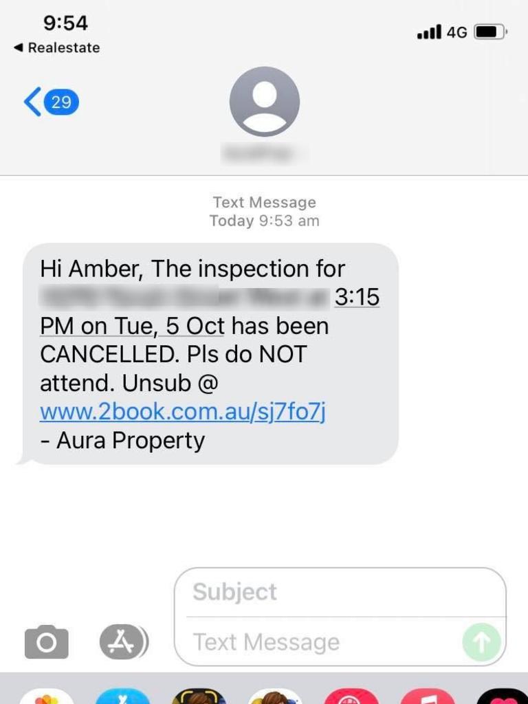 Her house inspections are cancelled at a moment’s notice due to record demand.