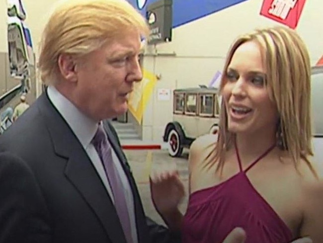 Donald Trump after he was recorded bragging about sexually assaulting women on the set of Access Hollywood in 2005. Picture: Supplied