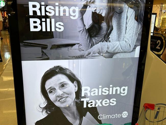 An Australians for Prosperity-funded advertisement displayed in a shopping centre. Supplied