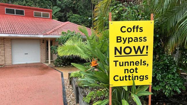 DON'T DELAY: The Coffs Bypass Action Group wants to see a new concept plan reflecting Mr Singh's commitment tunnels. Picture: Contributed