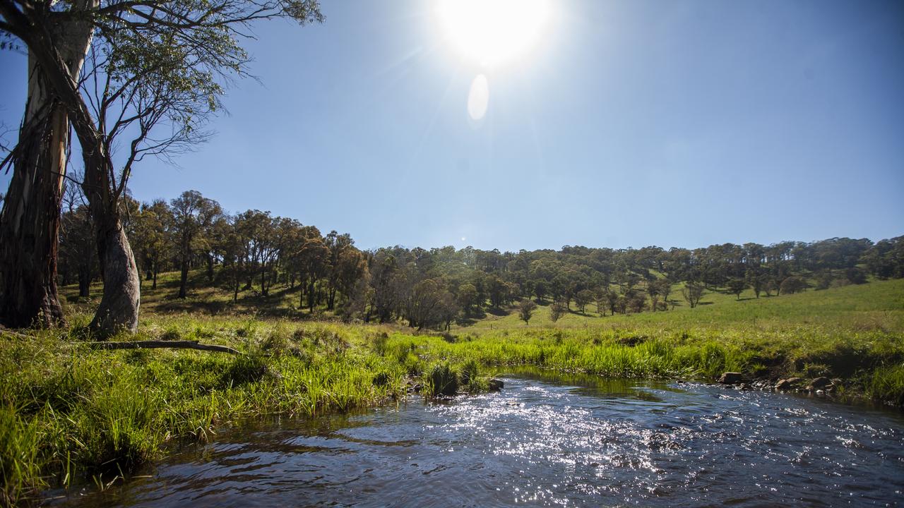 Stuart Austin’s 1854 hectare property in the NSW Northern tablelands. Picture: Mike Terry