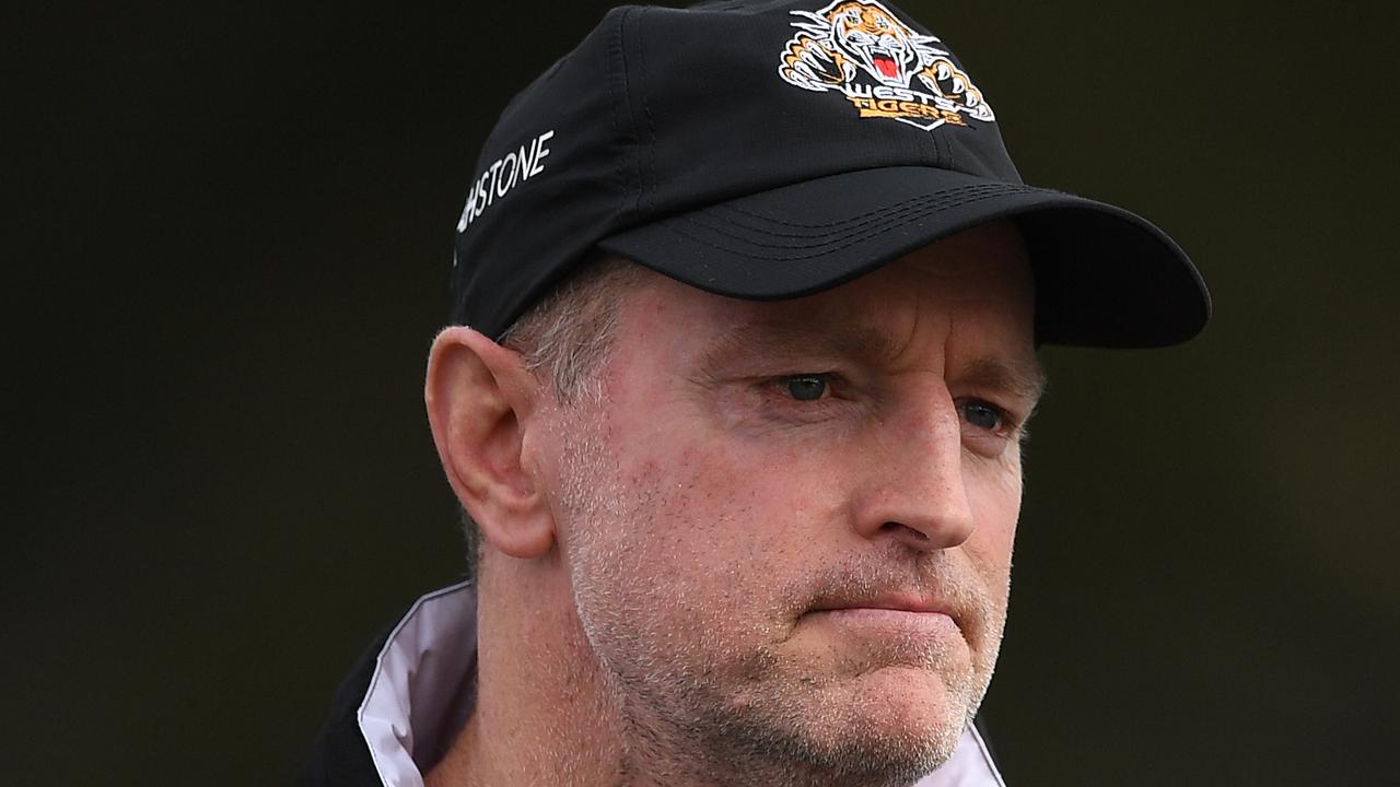 It’s been a rough start the season for Wests Tigers coach Michael Maguire. (AAP Image/Joel Carrett).