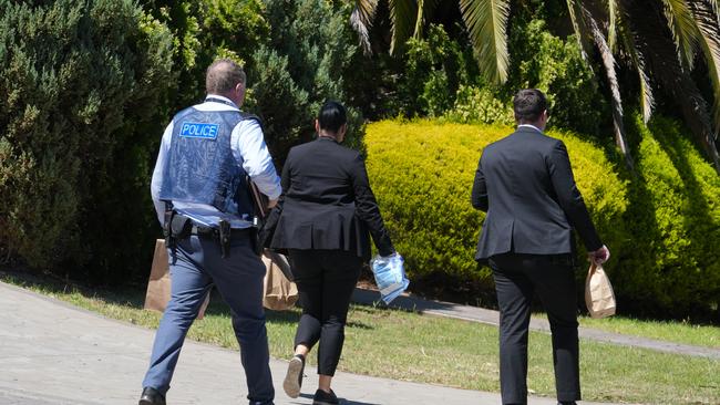 Police investigated the incident at Gulfview Heights where two people were stabbed in October last year. Picture: Dean Martin