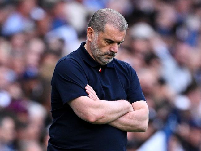 Narrowly avoiding relegation was going to make it hard for Ange Postecoglou to retain his job as manager of Spurs. Picture: Justin Setterfield/Getty Images