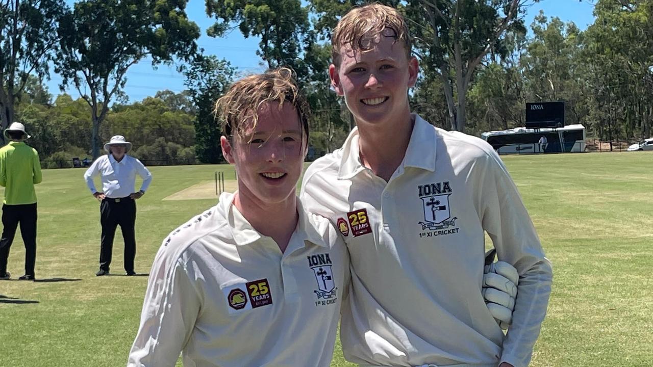 Iona College First XI cricket 2023 v St Edmund’s College Zayne Thomas ...