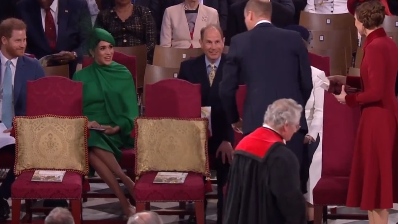 Harry and Meghan then mostly spoke with Harry’s uncle, Prince Edward.