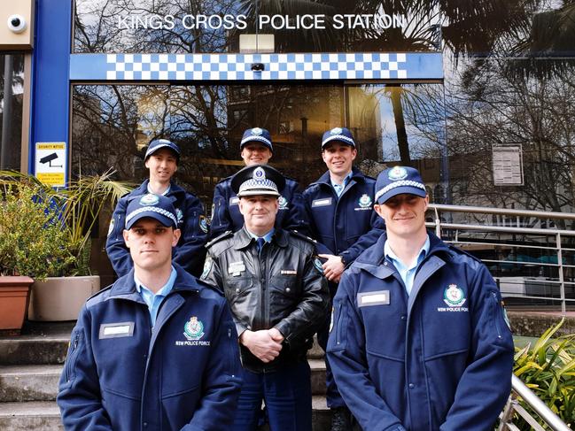 The new officers at the Kings Cross Command prepare for duty. Picture: Supplied.