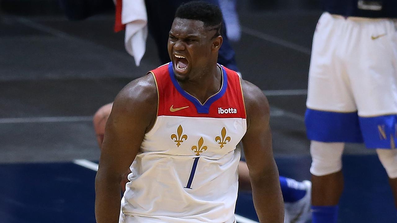 Zion Williamson was clutch late. (Photo by Jonathan Bachman/Getty Images)