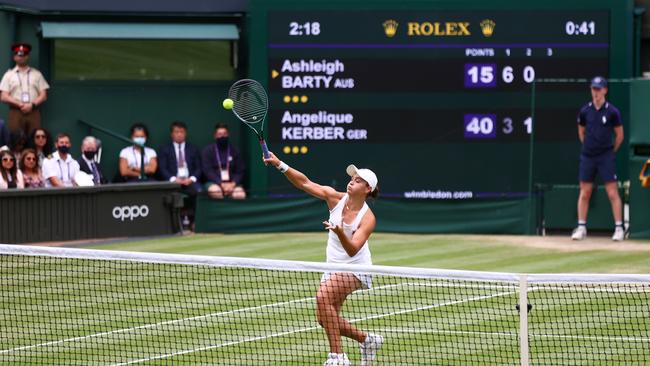 Ash Barty is a win a way from becoming the first Australian woman to win Wimbledon since 1980 Picture Getty Images