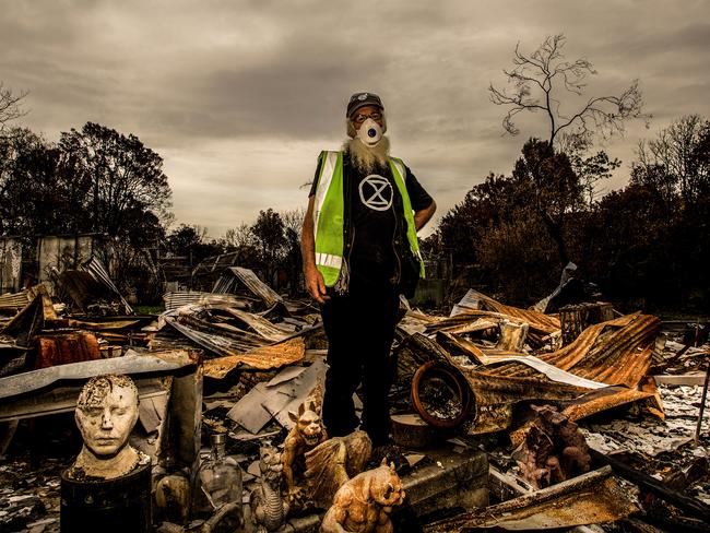 People's Republic of Mallacoota_Don Ashby in front of house worked_Photo Credit Rachel Mounsey