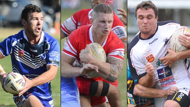 DREAM TEAM NOMINEES: Grafton Ghosts captain Todd Cameron, South Grafton Rebels former leader Karl Woodley and Lower Clarence Magpies prop Ryan Binge are all up for spots in the front row of the Clarence Valley Dream Team of the Decade.