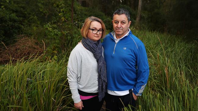 Joe Cimino with his wife Sandra at their home in Warriewood, Sydney. Joe believes he knows where Lyn Dawson could be buried. Picture: John Feder