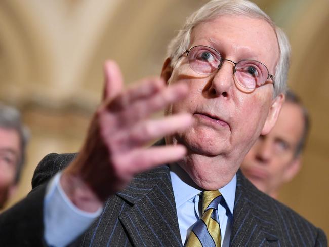 Senate Majority Leader Senator Mitch McConnell. Picture: AFP