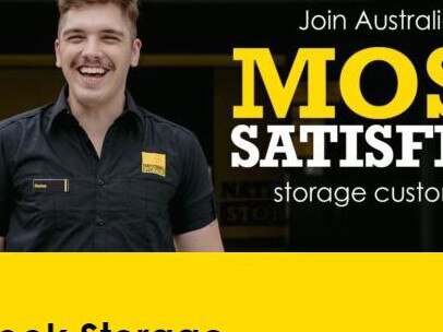 National Storage banner on website