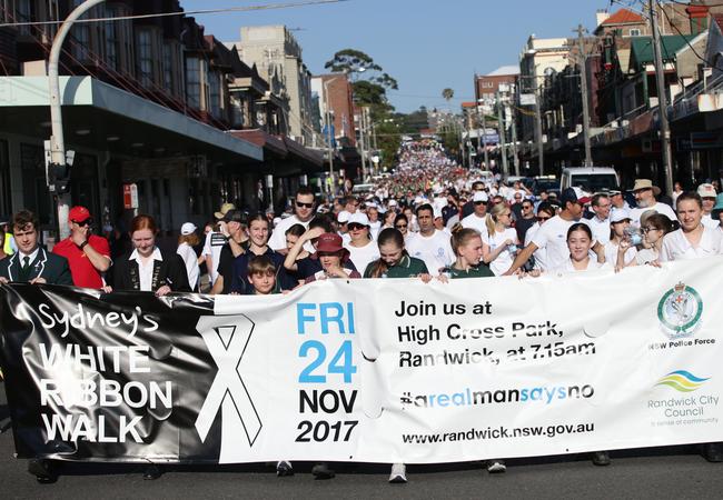 The city is the location for the White Ribbon Walk to raise awareness of domestic violence.