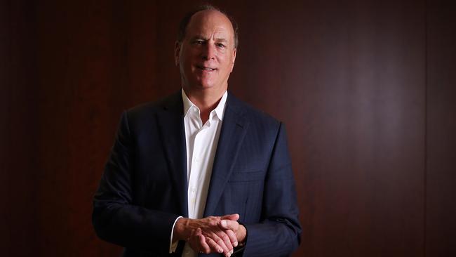 BlackRock CEO Larry Fink: ‘What I’m worried about is that we’re going to be making the banks and public companies environmental police, which will create more polarisation between large companies and small companies.’ Picture: Jane Dempster