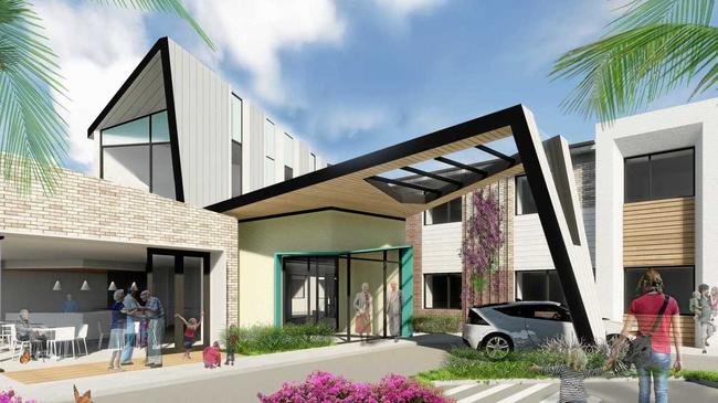 UNDER CONSTRUCTION: Estia Homes is expanding its Sunshine Coast footprint with a $40 million, 126-bed aged care facility nearby the new Maroochydore city centre. Picture: Estia Health