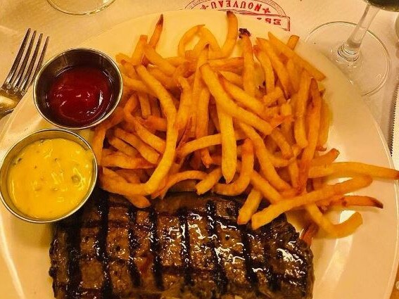 The real deal: Balthazar steak frites. Picture: Instagram