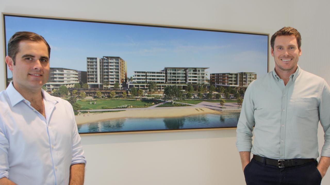 Henzell Property Group sales manager Marcus Muir and managing director McLean Henzell.