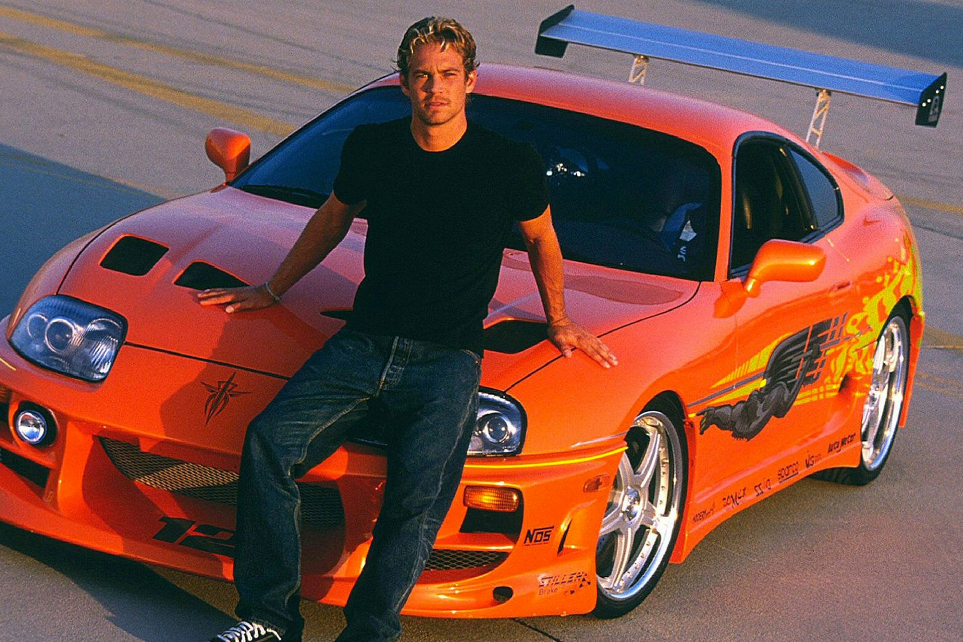 Paul Walker's Orange Toyota Supra from Fast & Furious Sale