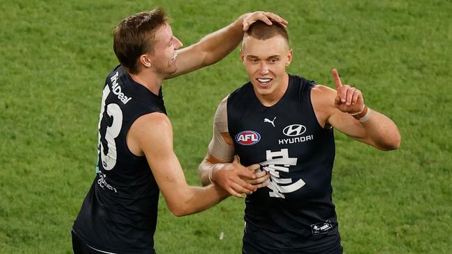 Patrick Cripps looked in great touch for the Blues. Picture: Getty Images