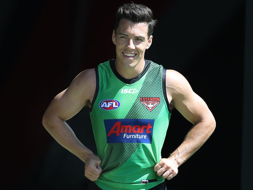 Essendon training at Tullamarine. Dylan Shiel at training today. Pic: Michael Klein