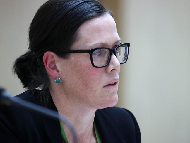 Department of the Prime Minister and Cabinet deputy secretary of social policy Alison Frame was questioned at the inquiry. Picture: NCA/Gary Ramage