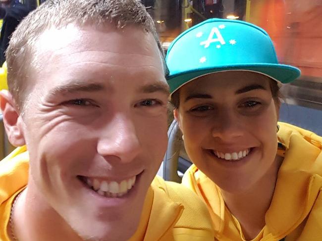 Rohan Dennis and Melissa Hoskins. Picture: Supplied
