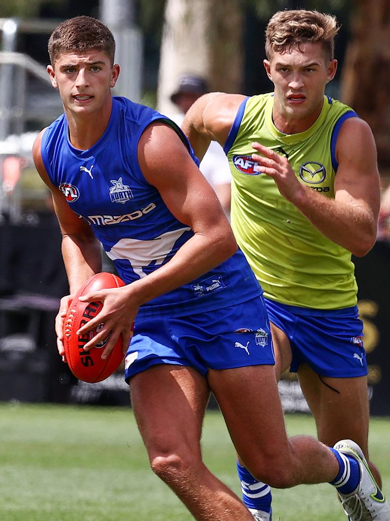 AFL 2023 North Melbourne: Griffin Logue pre-season interview, groin ...