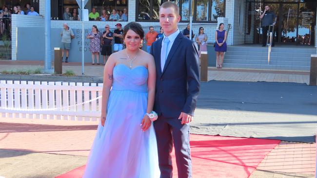 The students from Urangan State High School celebrating their formal.