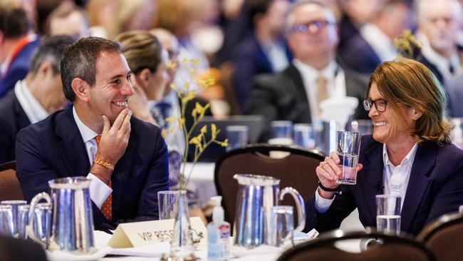 Treasurer Jim Chalmers with RBA governor Michele Bullock. PIcture: Aaron Francis