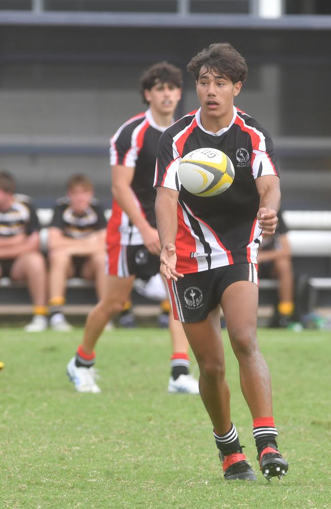 QLD Rugby Union State Championships (17-18 years boys) at the Townsville Sports Precinct. Saturday May 24. Wide Bay against Capricorn. Picture: Evan Morgan