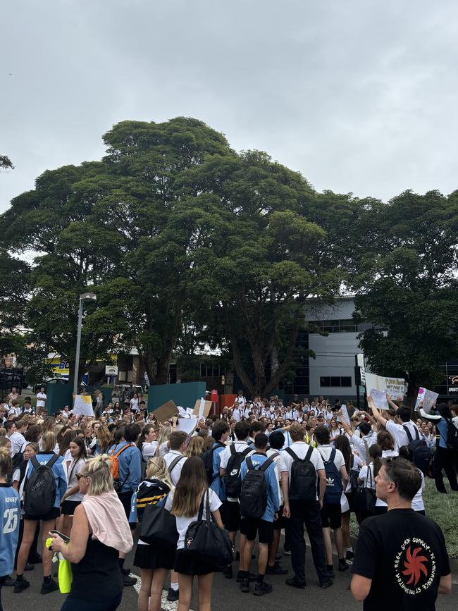 Students want to protect the school’s “mature environment”. Picture: Supplied