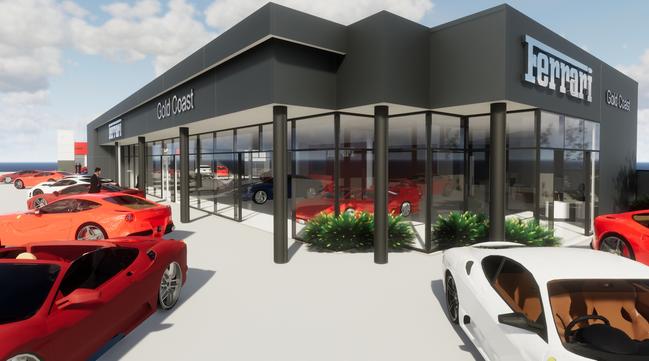 The new Ferrari showroom on the Gold Coast