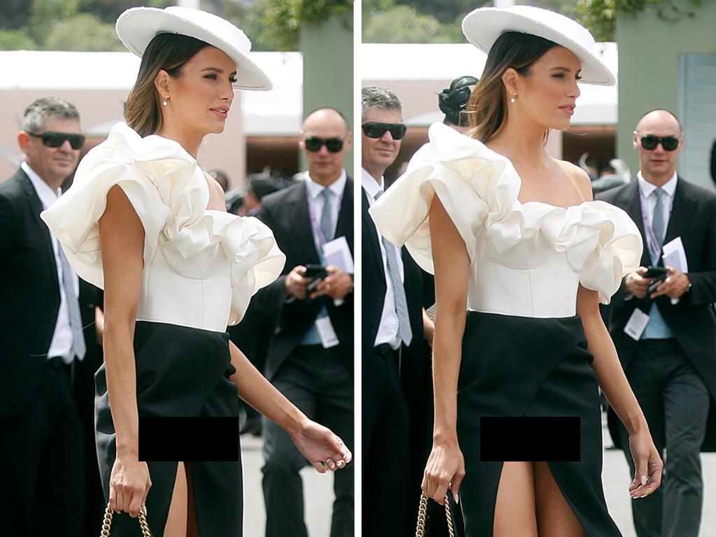 Melbourne Cup Carnival 2022: Derby Day best dressed, Erin Holland's daring  thigh split