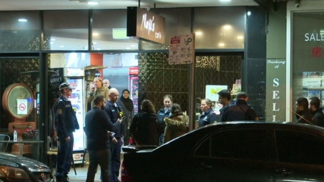 Police were called to the cafe on Monday evening and one man was taken to hospital.