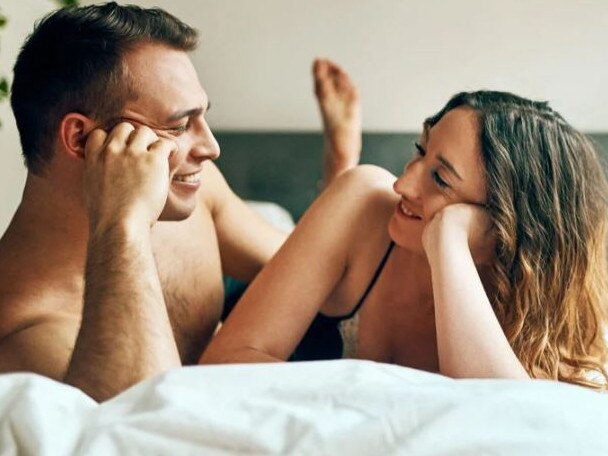 A new survey has revealed what couples really say after sex. Picture: iStock