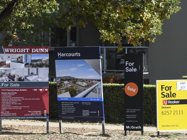 Apartment price growth has been sluggish compared to that of houses. Picture: AAP Image/Lukas Coch