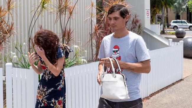 Alec Gladigau leaves Darwin Local Court in February.