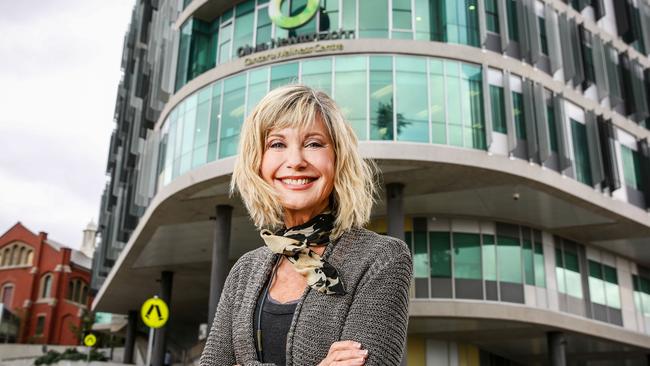 Olivia Newton-John at her Cancer Wellness and Research Centre in Heidelberg. Picture: Nicole Cleary