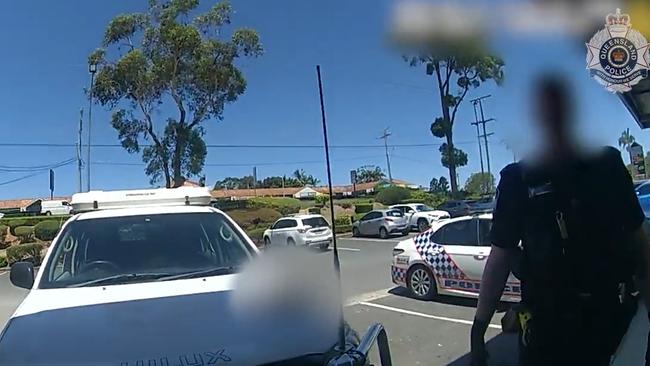 Police inspecting a vehicle linked to the death of Ashmore man Trevor Schneider on the Gold Coast.