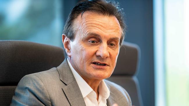 Global CEO of AstraZeneca, Pascal Soriot in the AstraZeneca labs in Macquarie Park in Sydney. Picture: Ryan Osland