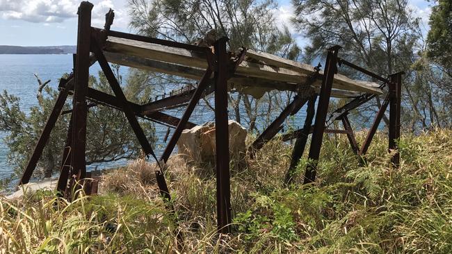 The remains of the northern searchlight at West Head.