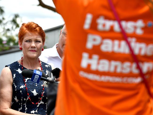 Will Senator Pauline Hanson and One Nation relive the glory days of the 1990s with polling success at the Queensland state election? (AAP Image/Mick Tsikas) NO ARCHIVING