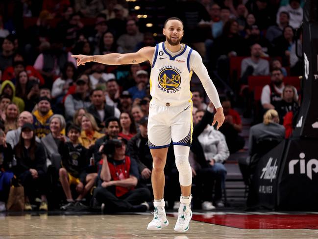 Min Woo Lee and Golden State Warriors superstar Steph Curry have become friends. Picture: Steph Chambers / Getty Images via AFP)