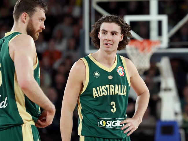 Josh Giddey has been brought into the Boomers’ leadership group. Picture: Kelly Defina/Getty Images